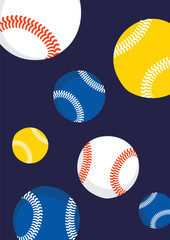 Vector sport colorful cover illustration with ball - 315730231