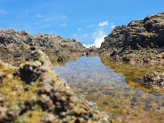 water between rocks