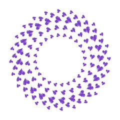 Circular heart shaped frame