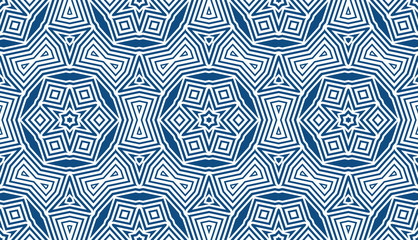 Abstract seamless geometric pattern. Some forms smoothly transform into other forms. Kaleidoscope of lines and angles.