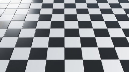 Checkerboard texture in perspective. 