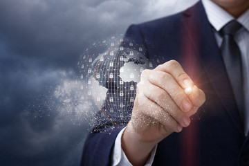 Businessman draws global protection .