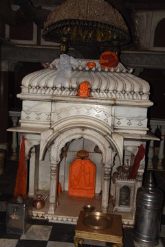 The idol of Maa Karni in the temple of Karni Mata