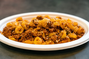 Tagliatelle al Ragu Bolognese pasta dish 