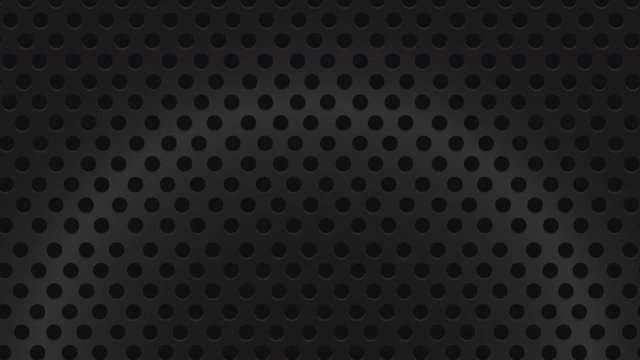 Black metal grid animation background.