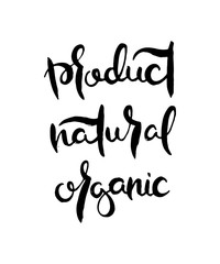 Obraz premium Hand lettering grunge card with textured handcrafted doodle letters in retro style