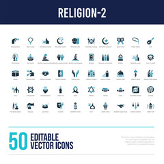 50 religion-2 concept filled icons