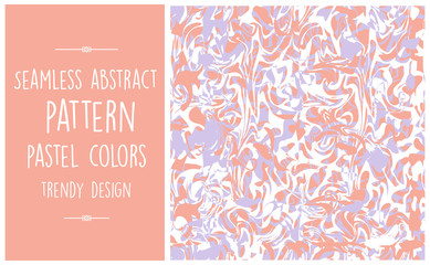 Seamless abstract pattern trendy pastel