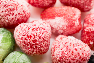 Frozen Strawberries with Brussels Sprouts