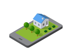 Phone concept of module block city