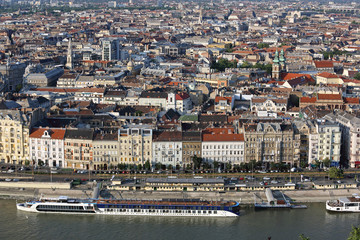 Aerial Cityscape Budapest Hungary