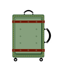 Old vintage luggage bag suitcase travel
