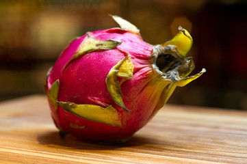 Exotic Pitaya or Pitahaya species of cacti from the genera Hylocereus and Stenocereus, Fruit
