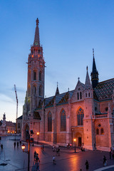 Naklejka na ściany i meble Matthias Church in Budapest, Hungary.