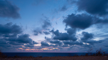 Beautiful cloudscape over Black sea