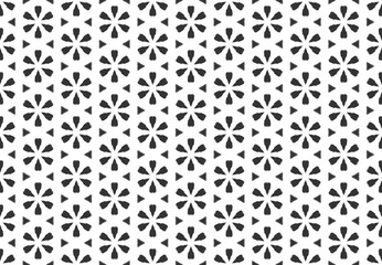 Watercolor seamless geometric pattern design illustration. Background texture. In black, white colors.