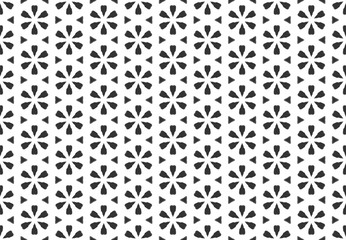 Watercolor seamless geometric pattern design illustration. Background texture. In black, white colors.
