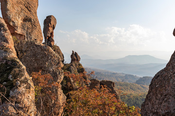 Fototapeta na wymiar Rock Formation Belogradchik Rocks, Vidin Region, Bulgaria