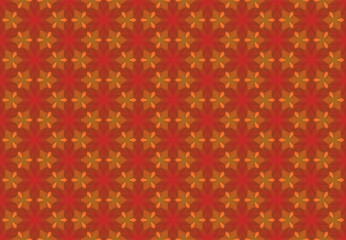 Seamless geometric pattern design illustration. Background texture. Used gradient in red, orange colors.