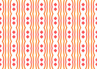 Seamless geometric pattern design illustration. Background texture. Used gradient in red, orange, white colors.