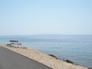 Sea views of Pag island Croatia