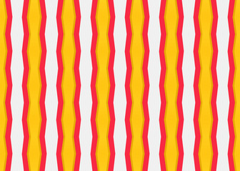 Seamless geometric pattern design illustration. Background texture. In yellow, red and white colors.