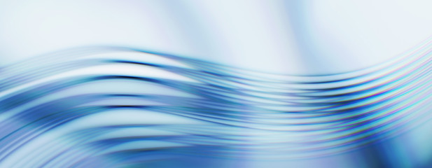 Blue abstract light background with wave lines texture.The surface for your banner, text, design and advertising.Long panoramic background.