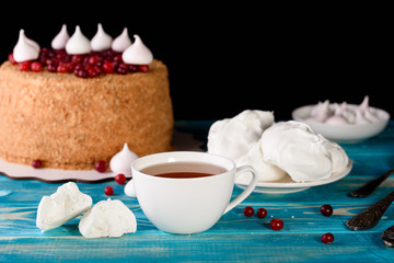 The process of making desserts. Cream cakes, muffins, cookies, groceries. The kitchen and confectioner makes desserts. Sweets.