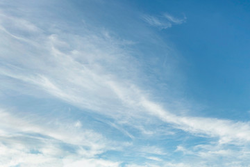 Beautiful sky with soft clouds. Great sky background 