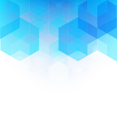 Abstract hexagon background. Technology polygonal design. Digital futuristic minimalism. Vector eps10