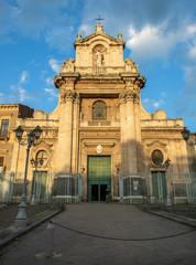 CATANIA, ITALY - APRIL 7, 2018: The church Santuario della Madonna del Carmine.