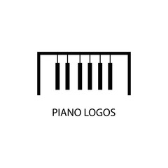 piano logo vector
