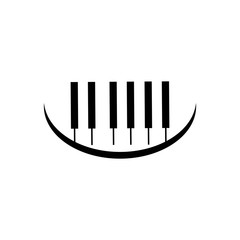 piano logo vector