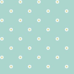 Delicate seamless pattern with small flowers in circles.