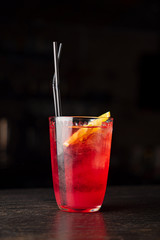 tasty cocktail in the bar