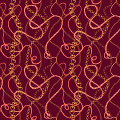 Seamless Nautical Vintage Textile Pattern