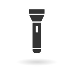 Flat Icon Pocket Torch Element. Vector Illustration Of Flat Icon Lighter Isolated On Clean Background. Can Be Used As. eps 10