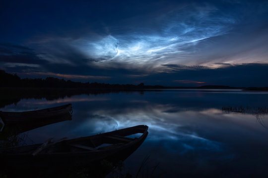 Noctilucent clouds (night shining clouds)