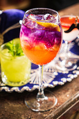 mexican cocktail in the bar