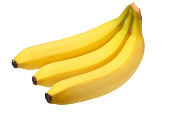 fresh banana isolated on white background. Healthy food