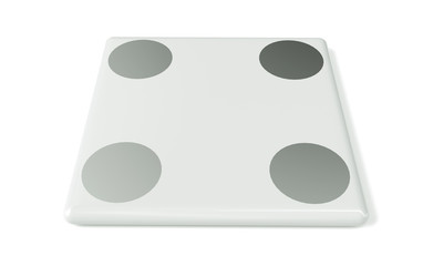 smart scales 3d render on a white background