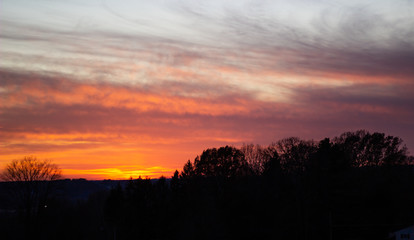 sunset in Pennsylvania 