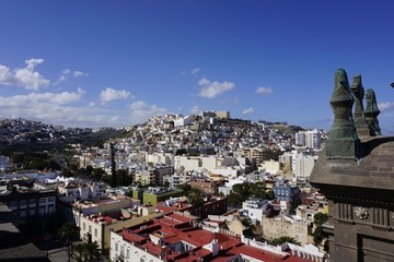 Las Palmas de Gran Canaria, panoramic view taken from the tower of the Cathedral of Santa Ana on a...