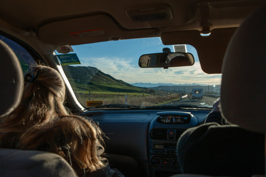 Roadtrip. Driving A Car. Cardriving. On The Road. Te Anau Downs. South Island New Zealand. Travelling. Travel.