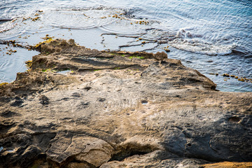Engraved in the rock of an islet