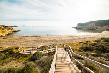  Wooden stairs to the beach