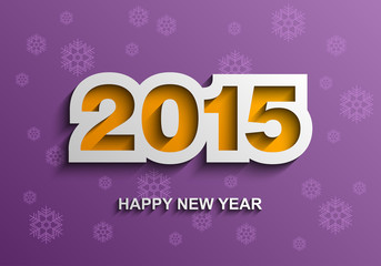 Happy new year 2015 modern vector background, Text design, Vector illustration Eps 10