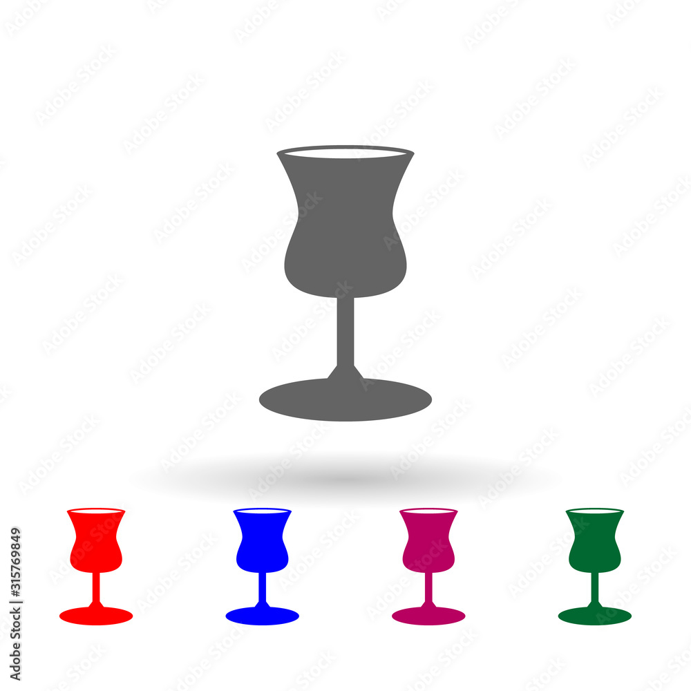 Poster grail multi color icon. simple glyph, flat vector of web icons for ui and ux, website or mobile appl