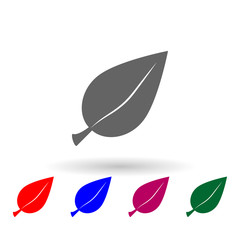 Tree leaf multi color icon. Simple glyph, flat vector of web icons for ui and ux, website or mobile application