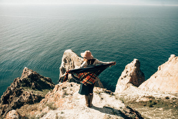 Happy lifestyle Woman outdoors portrait